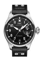 Iwc Big Pilot Black Dial Automatic 46Mm Mens Watch Iw500912 Silver